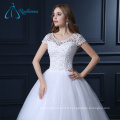 Robes de bal en dentelle en dentelle en tulle perlées en Chine Robe de mariée sur mesure